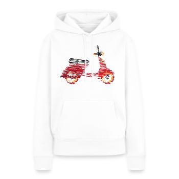 Roller - Frauen Premium Bio Hoodie - Weiß - Vorne - Julia (174cm)