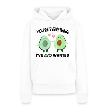 You're Everything I've AVO Wanted - Sweat à capuche Premium bio Femme - blanc - Devant - Julia (174cm)