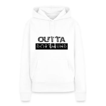 Dortmund - Sweat à capuche Premium bio Femme - blanc - Devant - Julia (174cm)
