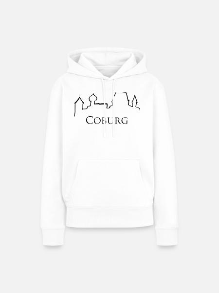 COBURG Veste schwarz - Frauen Premium Bio Hoodie - Weiß