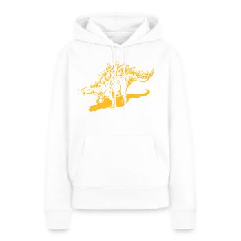 Stegosaurus - Frauen Premium Bio Hoodie - Weiß - Vorne - Julia (174cm)