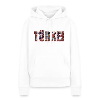 türkei teppich - Frauen Premium Bio Hoodie - Weiß - Vorne - Julia (174cm)