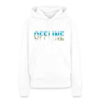 Offline Küste Urlaub Strandurlaub abschalten relax - Frauen Premium Bio Hoodie - Weiß - Vorne - Julia (174cm)