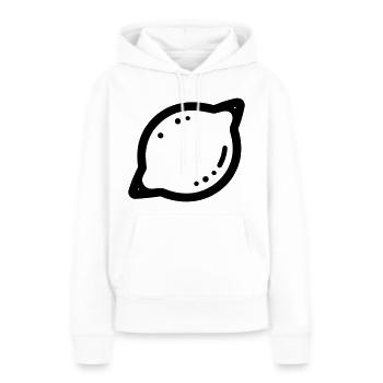 Citron - Sweat à capuche Premium bio Femme - blanc - Devant - Julia (174cm)