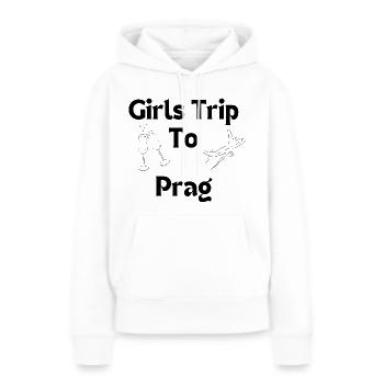 Girls Trip T-Shirt to Prague - Women’s Premium Organic Hoodie - white - Front - Julia (174cm)