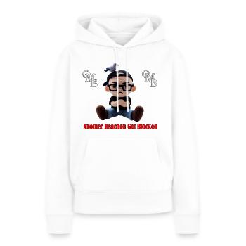 Reaction - Women’s Premium Organic Hoodie - white - Front - Julia (174cm)