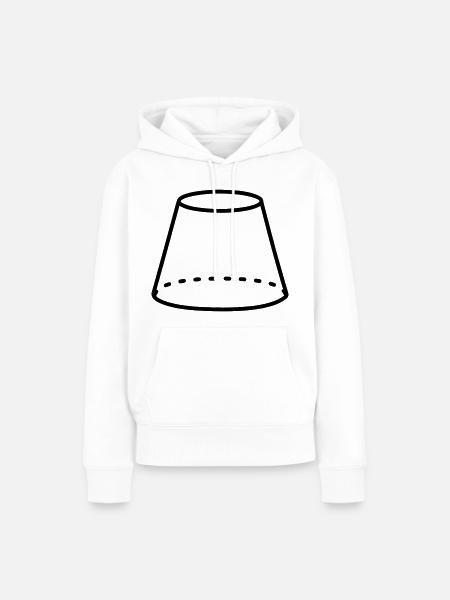 Mathematische Form des Stumpfes - Frauen Premium Bio Hoodie - Weiß