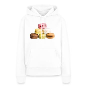 Macarons - Frauen Premium Bio Hoodie - Weiß - Vorne - Julia (174cm)