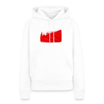 Rote Farbe - Frauen Premium Bio Hoodie - Weiß - Vorne - Julia (174cm)