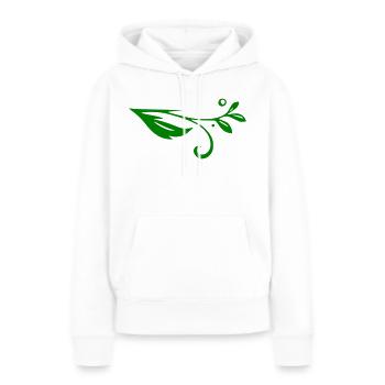 Schnörkel Ranke - Frauen Premium Bio Hoodie - Weiß - Vorne - Julia (174cm)
