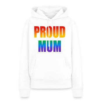 Stolze Mutter schwuler Regenbogen - Frauen Premium Bio Hoodie - Weiß - Vorne - Julia (174cm)