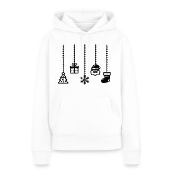 Décoration suspendue Décoration de Noël - Sweat à capuche Premium bio Femme - blanc - Devant - Julia (174cm)