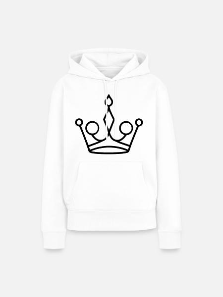 Diadem - Frauen Premium Bio Hoodie - Weiß