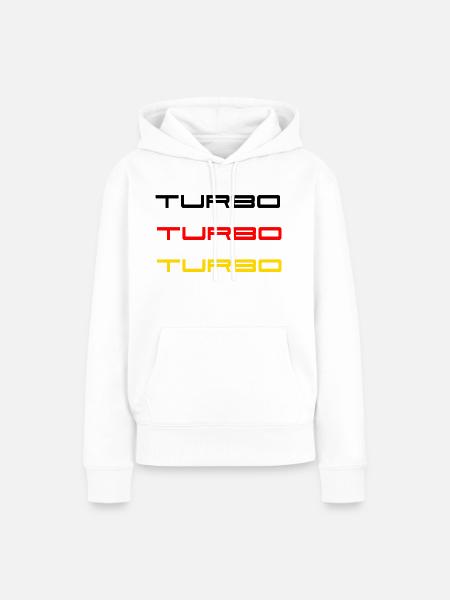 TURBO Auto - Frauen Premium Bio Hoodie - Weiß