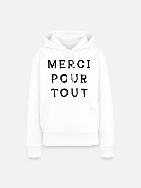 Danke für alles - Frauen Premium Bio Hoodie - Weiß