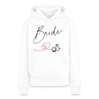 JGA Bride - Women’s Premium Organic Hoodie - white - Front - Julia (174cm)