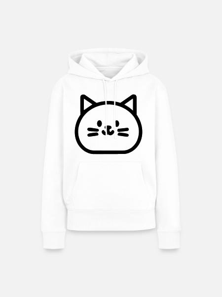 Kätzchen - Frauen Premium Bio Hoodie - Weiß