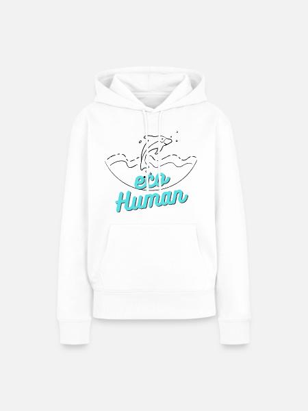 Dolfin Eco - Frauen Premium Bio Hoodie - Weiß