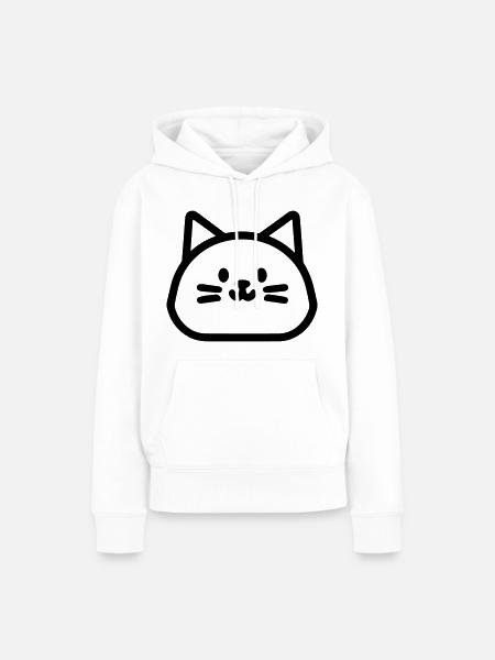 Kätzchen - Frauen Premium Bio Hoodie - Weiß