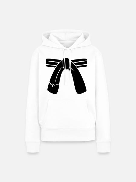 Gürtel - Frauen Premium Bio Hoodie - Weiß