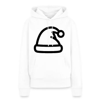 bonnet de noel - Sweat à capuche Premium bio Femme - blanc - Devant - Julia (174cm)