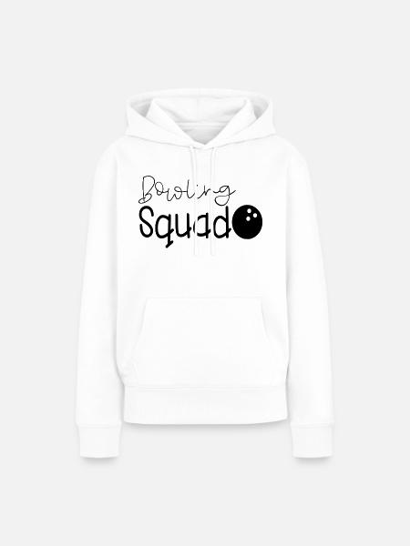 Bowling Team Mannschaft Spieler Squad - Frauen Premium Bio Hoodie - Weiß