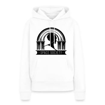 Raum - Frauen Premium Bio Hoodie - Weiß - Vorne - Julia (174cm)