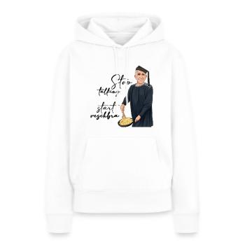 Rieser Grantler // Illustration - Frauen Premium Bio Hoodie - Weiß - Vorne - Julia (174cm)