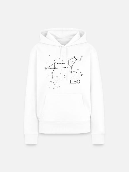 Constellation Leo - Frauen Premium Bio Hoodie - Weiß