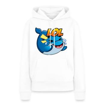 LOL - Frauen Premium Bio Hoodie - Weiß - Vorne - Julia (174cm)