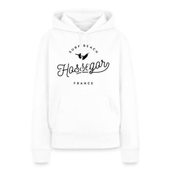Hossegor Surf Beach - Frankreich - Frauen Premium Bio Hoodie - Weiß - Vorne - Julia (174cm)