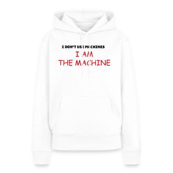 Bodybuilding Gym Workout Muscle - Frauen Premium Bio Hoodie - Weiß - Vorne - Julia (174cm)