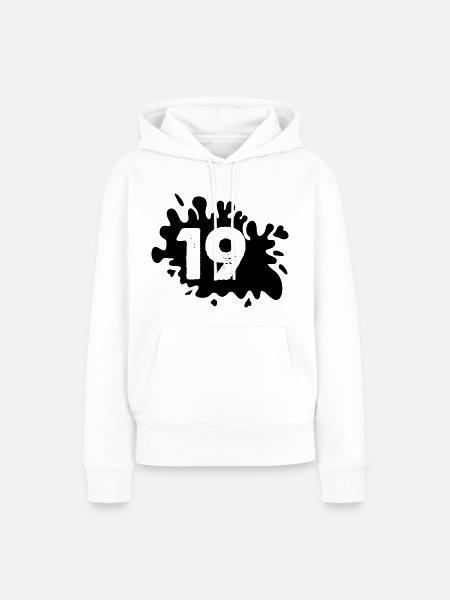 kleckse 19 - Frauen Premium Bio Hoodie - Weiß