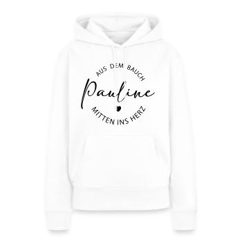 Baby Pauline - Frauen Premium Bio Hoodie - Weiß - Vorne - Julia (174cm)