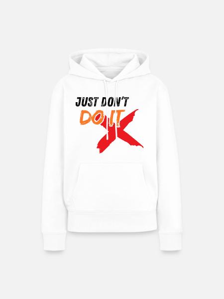 Tu es nicht! - Frauen Premium Bio Hoodie - Weiß
