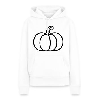 pumpkin - Women’s Premium Organic Hoodie - white - Front - Julia (174cm)