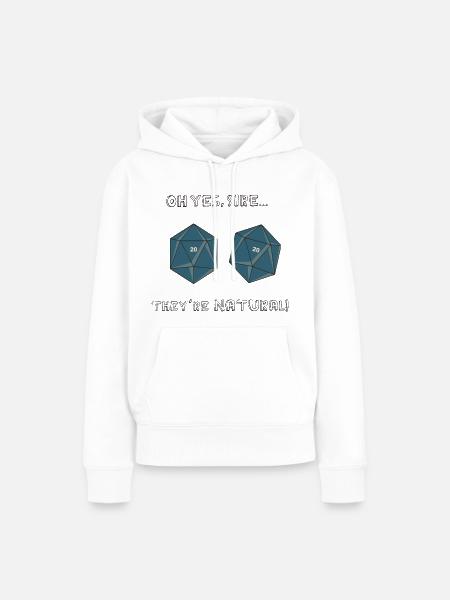Sie sind natürlich! - Frauen Premium Bio Hoodie - Weiß
