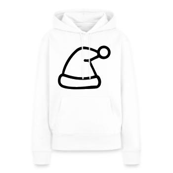 bonnet de noel - Sweat à capuche Premium bio Femme - blanc - Devant - Julia (174cm)