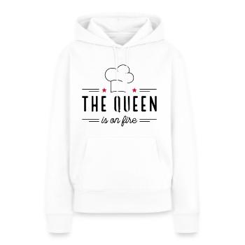 Weihnachtsgeschenke für Frauen - Frauen Premium Bio Hoodie - Weiß - Vorne - Julia (174cm)