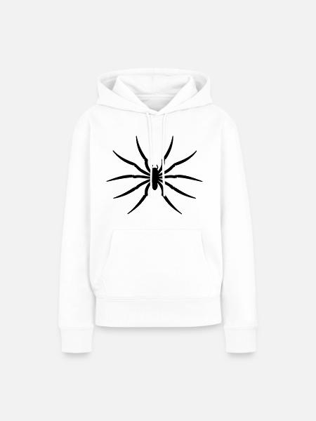 Spinne - Frauen Premium Bio Hoodie - Weiß