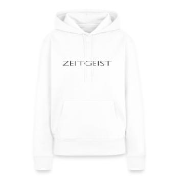 du temps - Sweat à capuche Premium bio Femme - blanc - Devant - Julia (174cm)