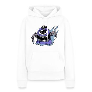 Monster - Frauen Premium Bio Hoodie - Weiß - Vorne - Julia (174cm)