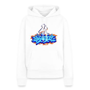 4 éléments du hip-hop - Sweat à capuche Premium bio Femme - blanc - Devant - Julia (174cm)