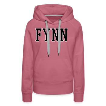 Fynn - Sweat à capuche Premium bio Femme - mauve - Devant - Isabella (175cm)