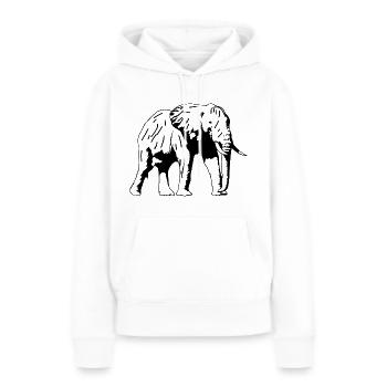 Safari Zoo Animal Safari Zoo - Frauen Premium Bio Hoodie - Weiß - Vorne - Julia (174cm)