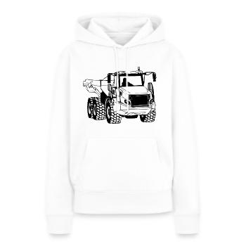 Dump truck - truck - truck - truck - Women’s Premium Organic Hoodie - white - Front - Julia (174cm)