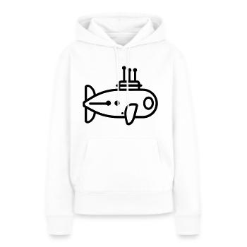 U-Boot-Boot - Frauen Premium Bio Hoodie - Weiß - Vorne - Julia (174cm)