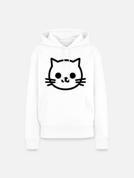 Kätzchen - Frauen Premium Bio Hoodie - Weiß