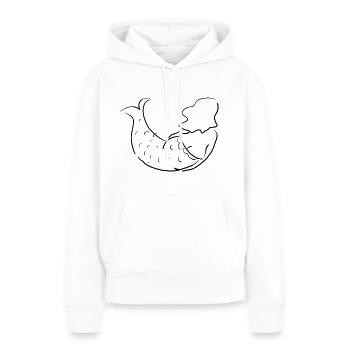Fette Meerjungfrau - Frauen Premium Bio Hoodie - Weiß - Vorne - Julia (174cm)