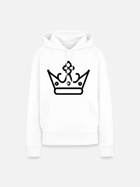 Diadem - Frauen Premium Bio Hoodie - Weiß